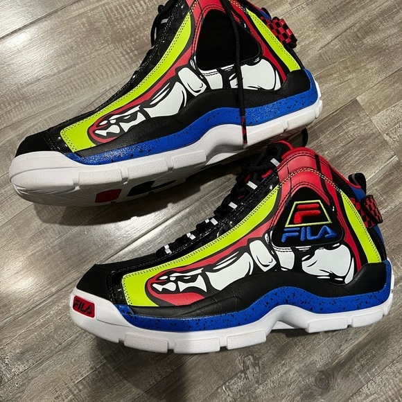 Fila Grant Hill 2 Racing High Top Sneakers Men's 1BM01855-048 Rare size 10,5 - Picture 12 of 13